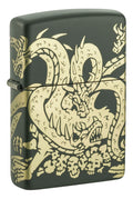 Zippo Hydra Dragon, Green Matte Lighter #48907