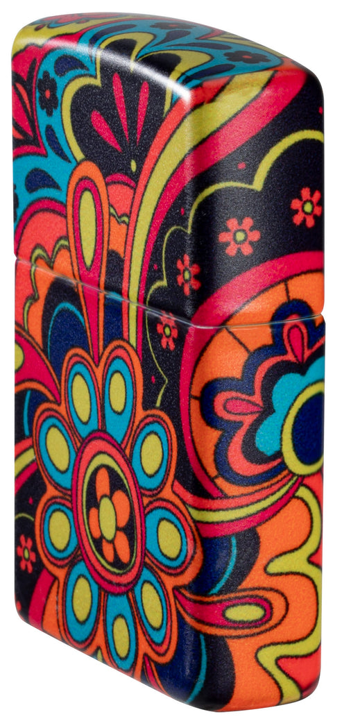 Zippo Flower Power Groovy, 540° Matte Lighter #46128