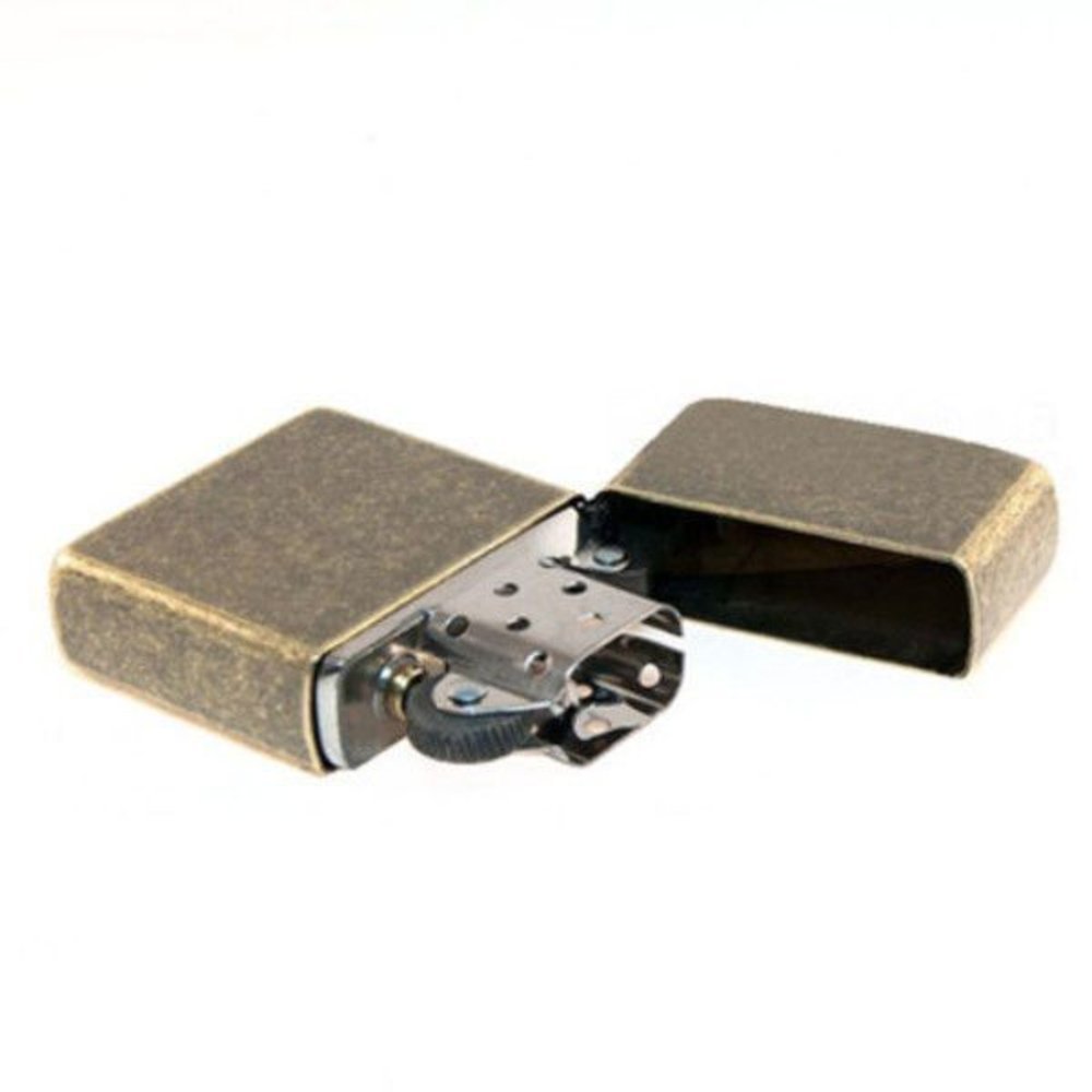Zippo Rustic, Antique Brass Lighter #201FB