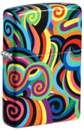 Zippo Rietveld Glowing Swirls 540°, Glow-in-the-Dark Green Lighter #46491