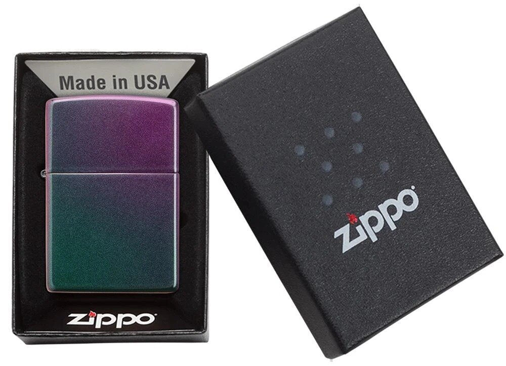 Zippo Violet Satin, Iridescent Lighter #49146