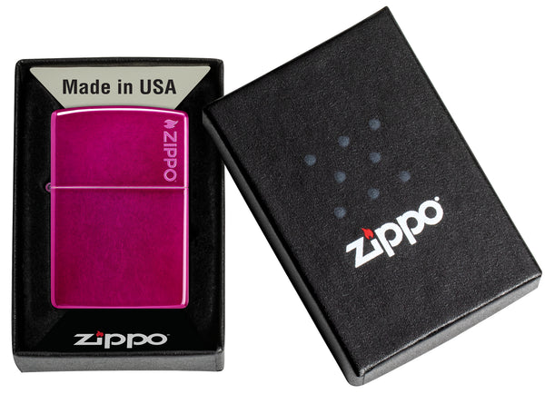 Zippo Classic Candy Raspberry with Logo, Lighter #24003ZL