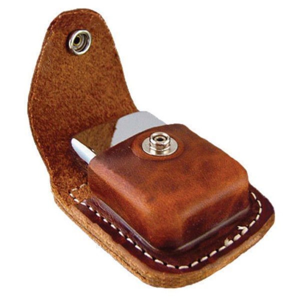 Zippo Leather Pouch, Leather With Belt Loop, For Windproof Lighters #LPLB