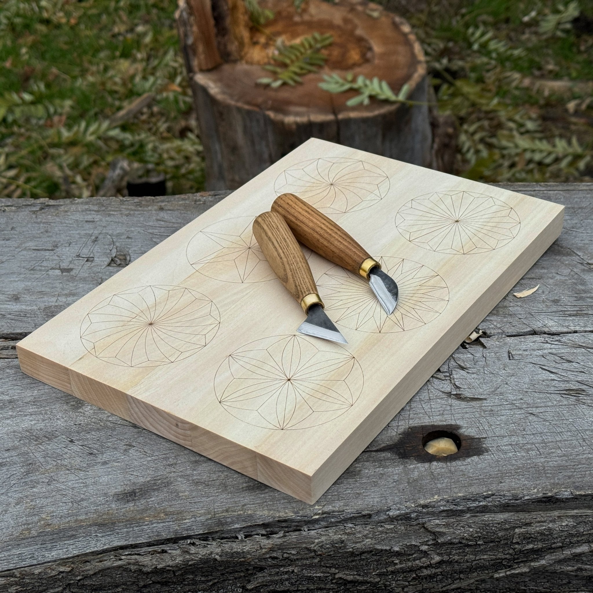 Big Basswood Woodcarving Practice Board