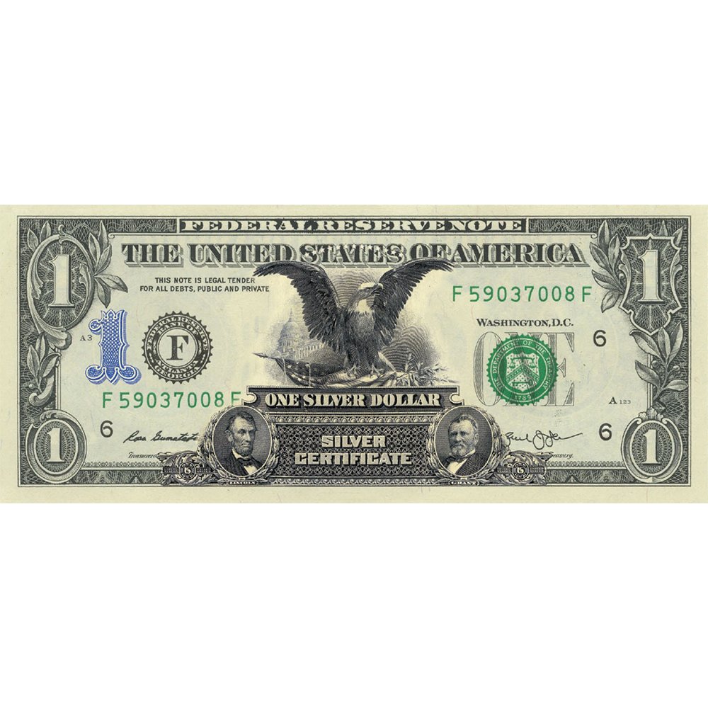 "Black Eagle" - Genuine Legal Tender U.S. $1 Bill | Proud Patriots