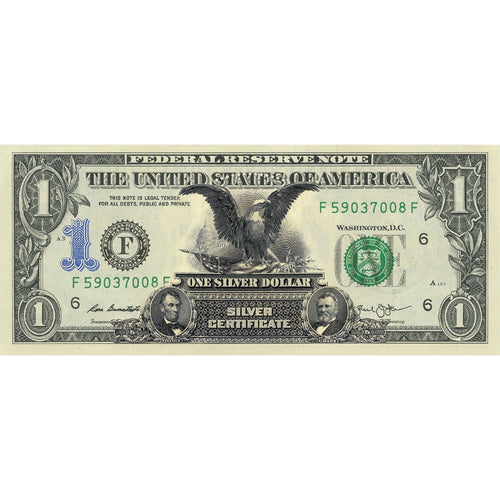 "Black Eagle" - Genuine Legal Tender U.S. $1 Bill | Proud Patriots