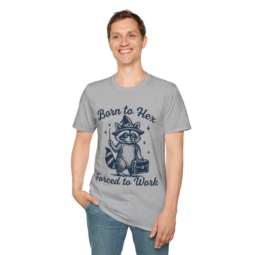 Born to Hex Forced to Work Raccoon T-Shirt