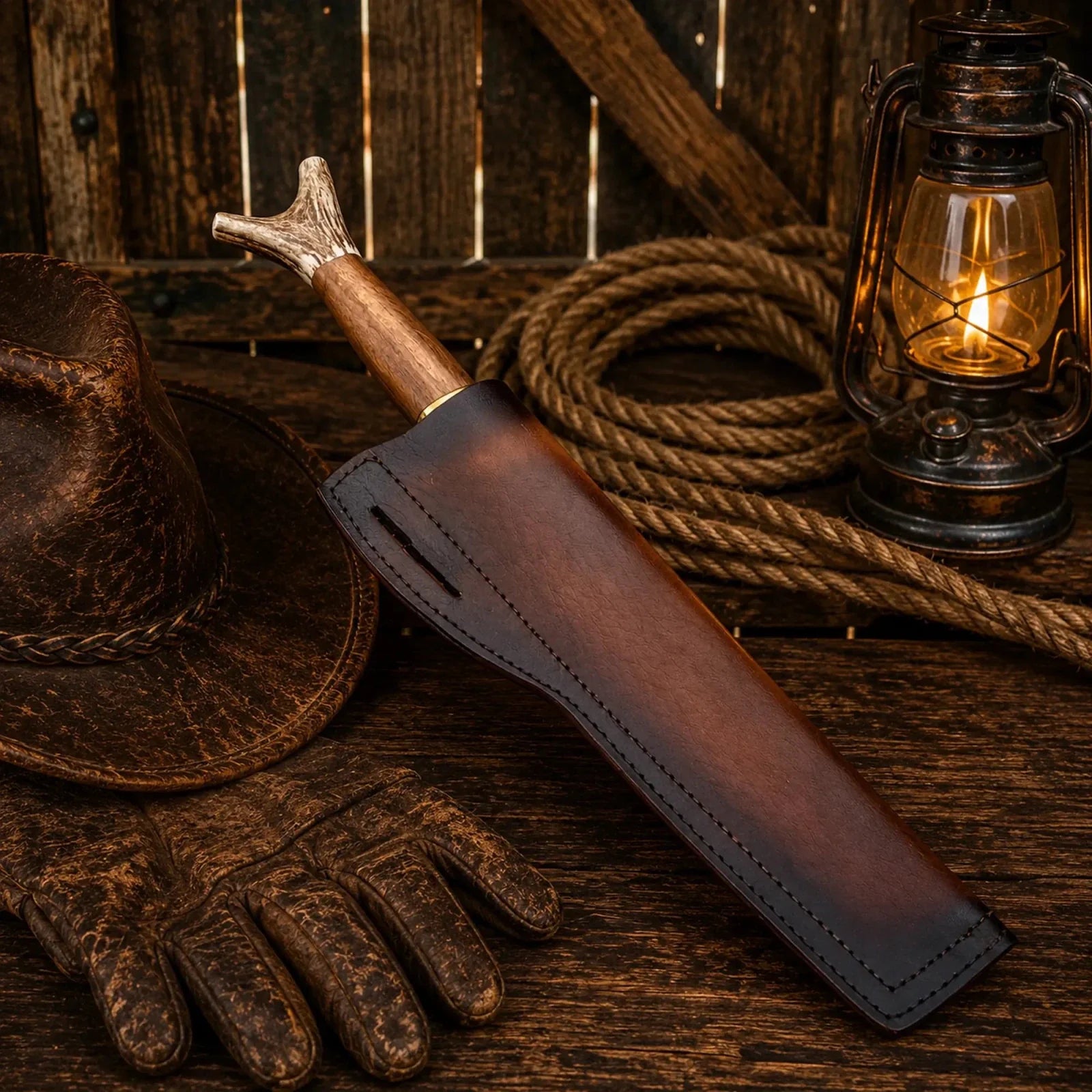 Bowie Knife Handmade | Frontier Inspired Antler Handle