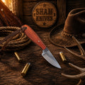 Buckaroo Rancher Waist Knife – 3″ D2 Steel & Exotic Wood Handle