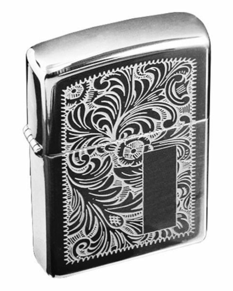 Zippo Venetian, High Polish Chrome Lighter #352