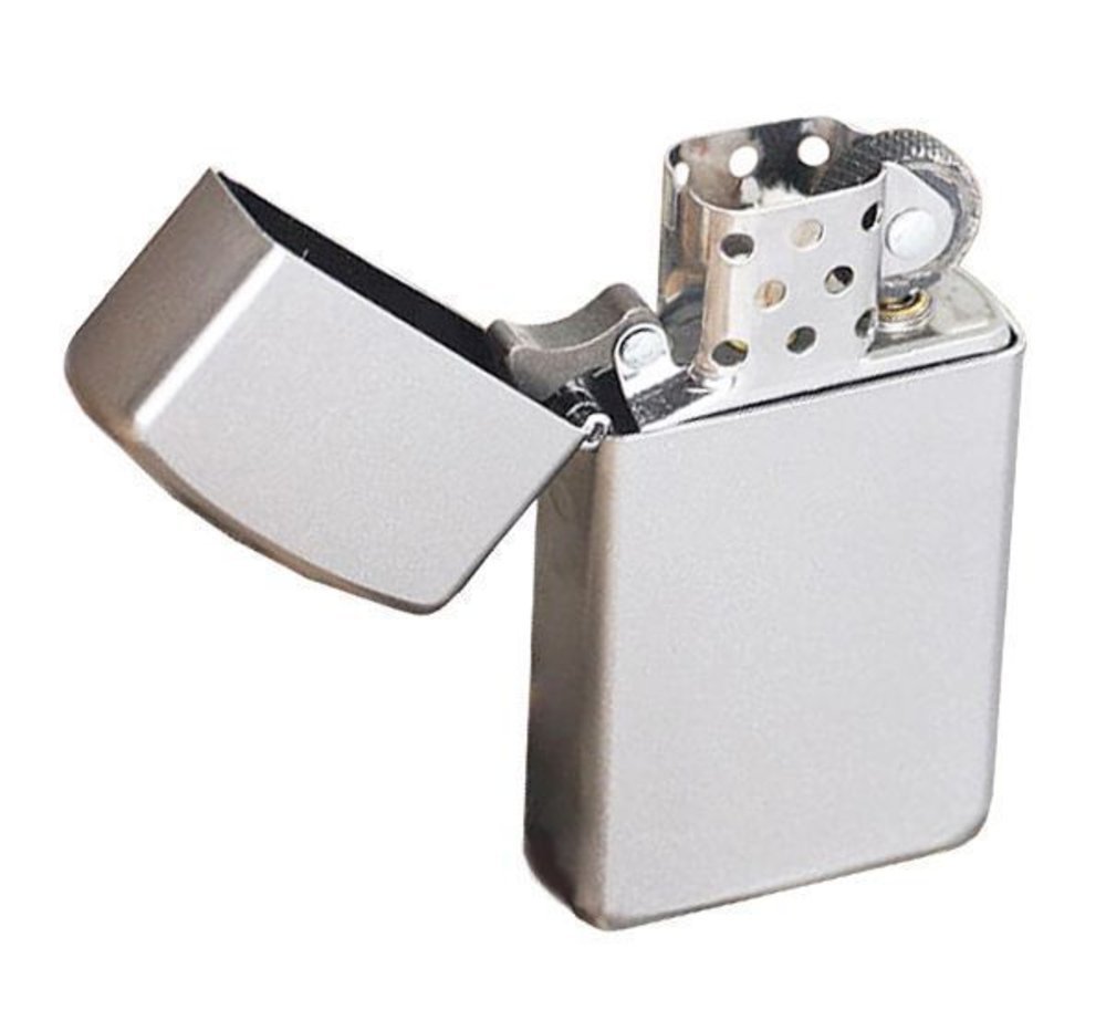 Zippo Slim Satin Chrome Lighter #1605