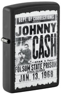Zippo Music Johnny Cash, Black Matte Lighter #46490