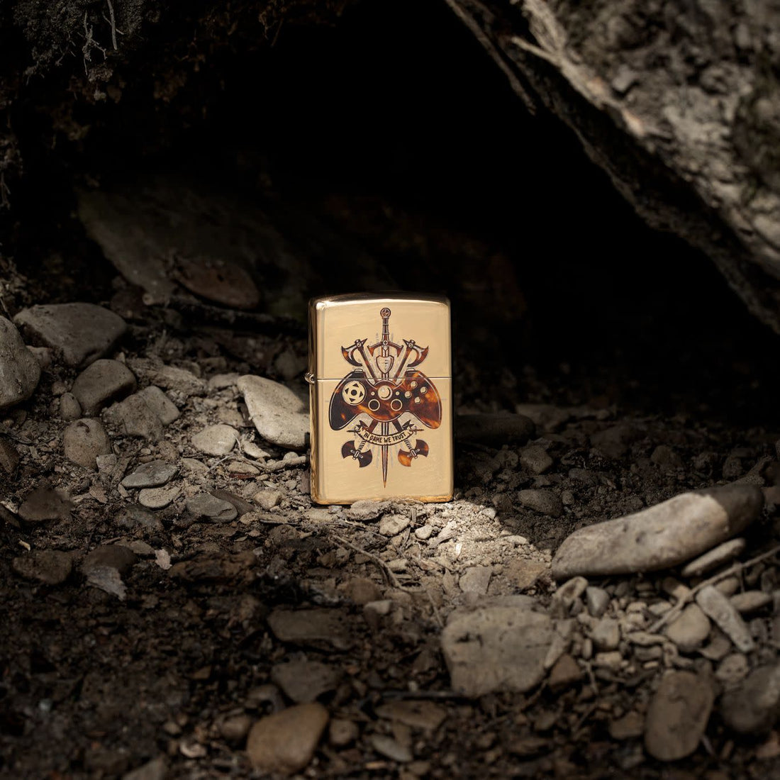 Zippo Gamer Creed, High Polish Brass Lighter #46141