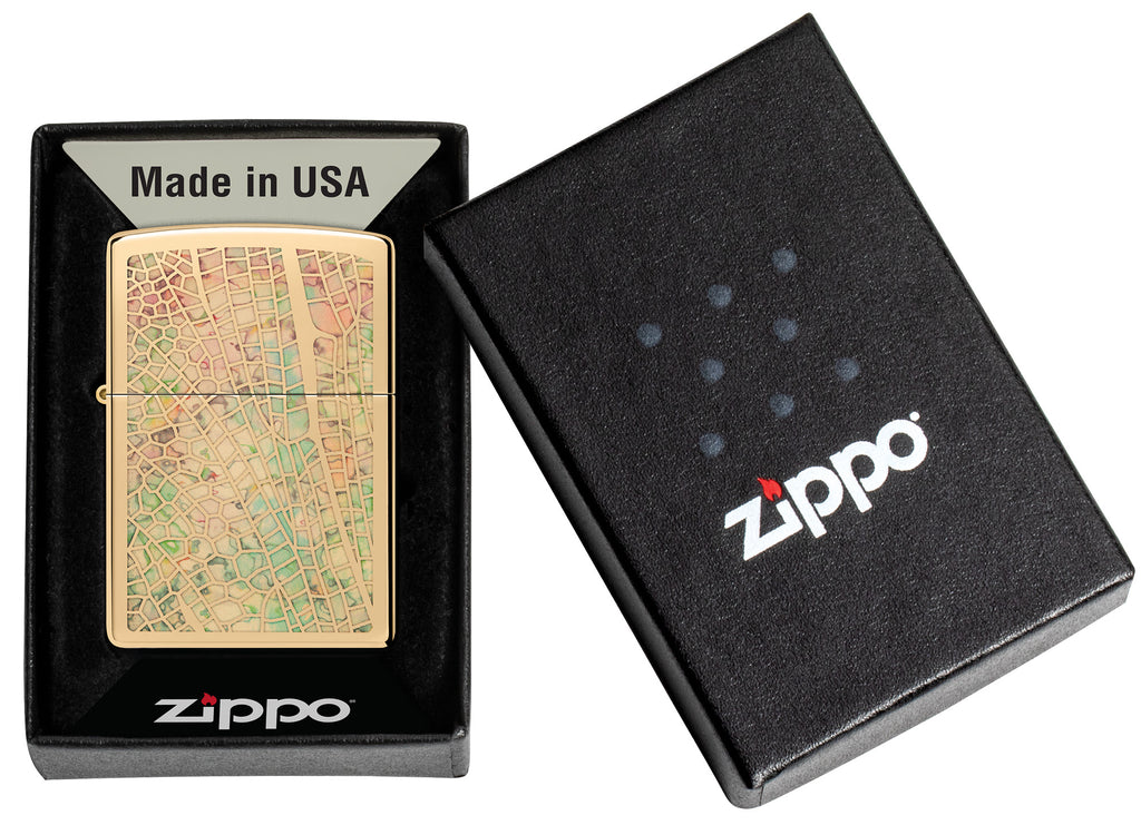 Zippo Dragonfly Wing, High Polish Brass Lighter #46006