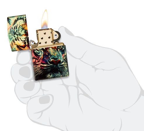 Zippo Painted Tiger, 540° Fusion Lighter #46145