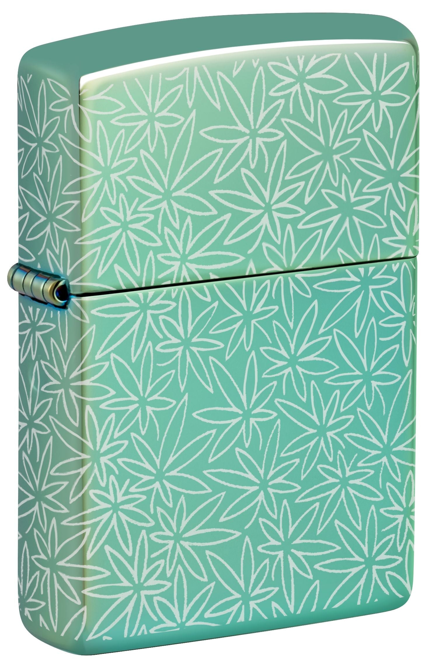 Zippo Cannabis 360°, High Polish Green Lighter #46294