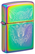 Zippo Mystic Wolf, Multi Color Lighter #46176