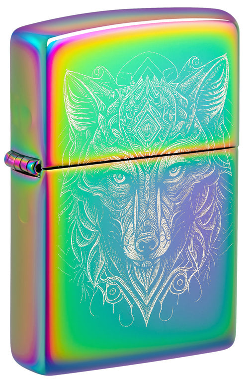 Zippo Mystic Wolf, Multi Color Lighter #46176