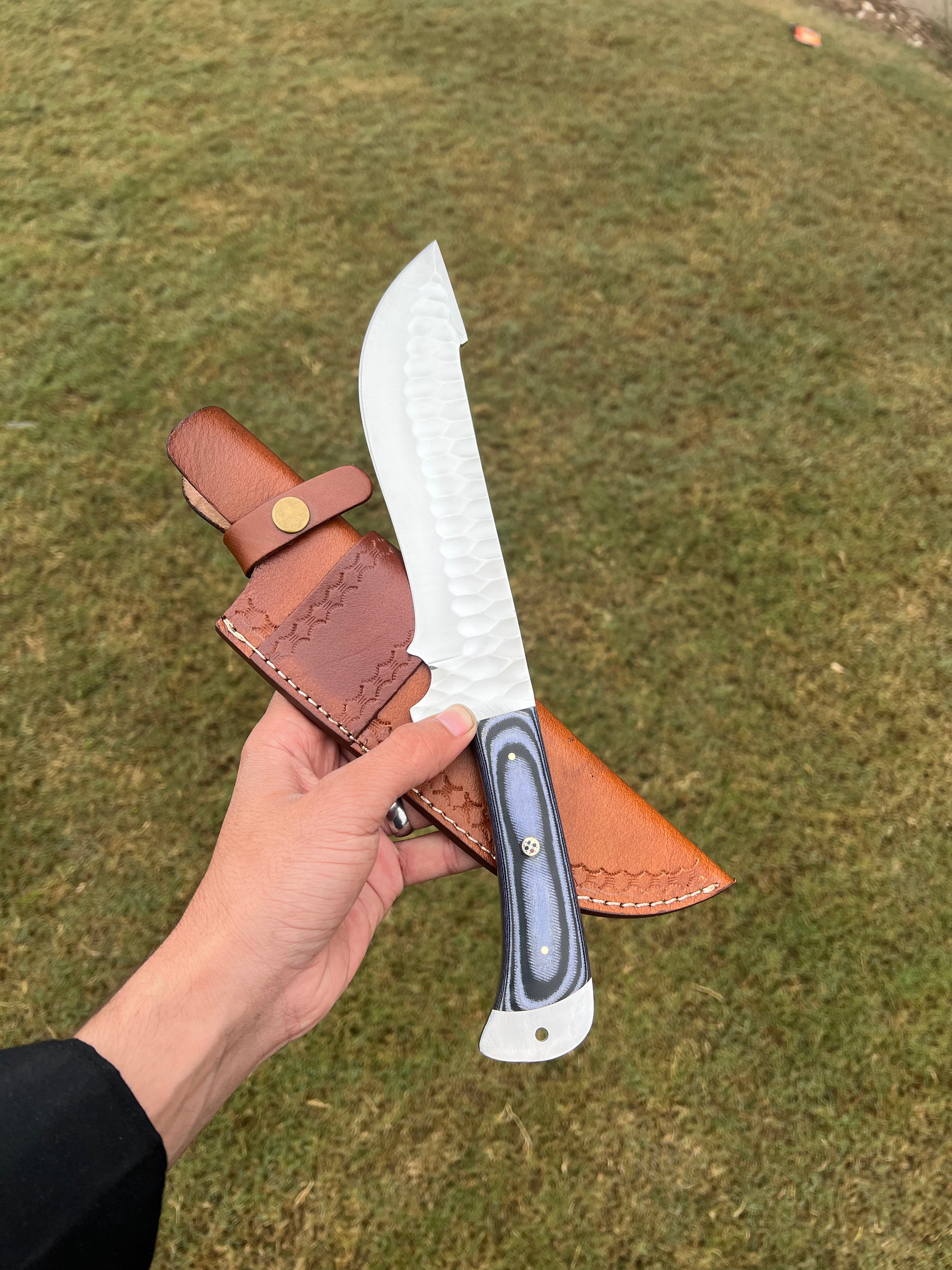Fixed Blade Hand Forged D2 Steel Camping knife