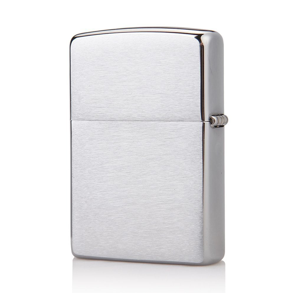 Zippo Retro Star and Flag, Brushed Chrome Lighter #28653