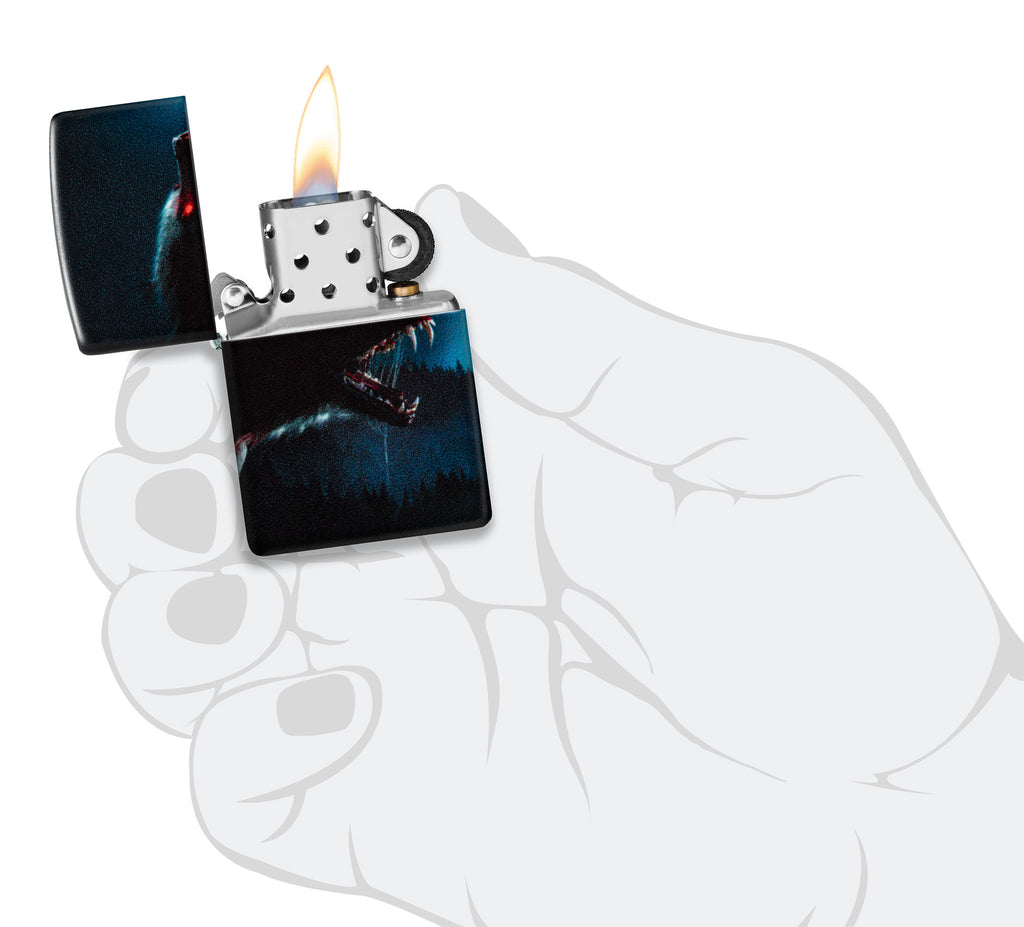 Zippo Horror Wolf, 540° Matte Lighter #48923