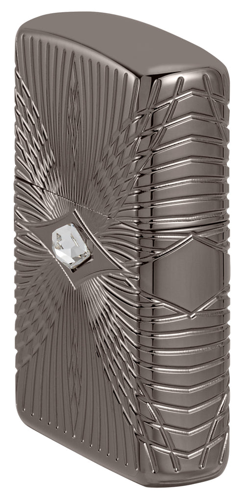 Zippo Armor Pattern MultiCut, Black Ice Lighter #49291