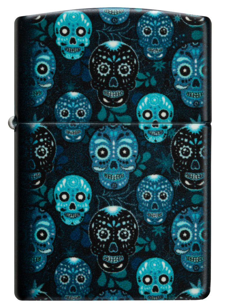 Zippo Sugar Skulls 540°, Glow-in-the-Dark Lighter #46017