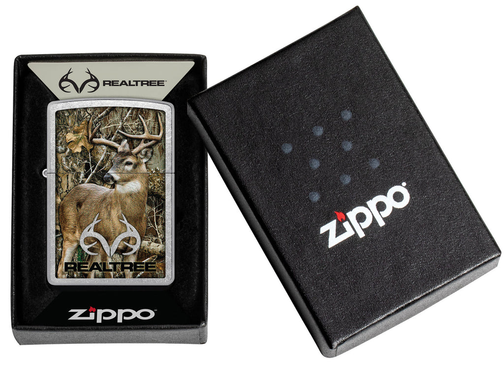 Zippo Realtree Buck, Street Chrome Lighter #46224