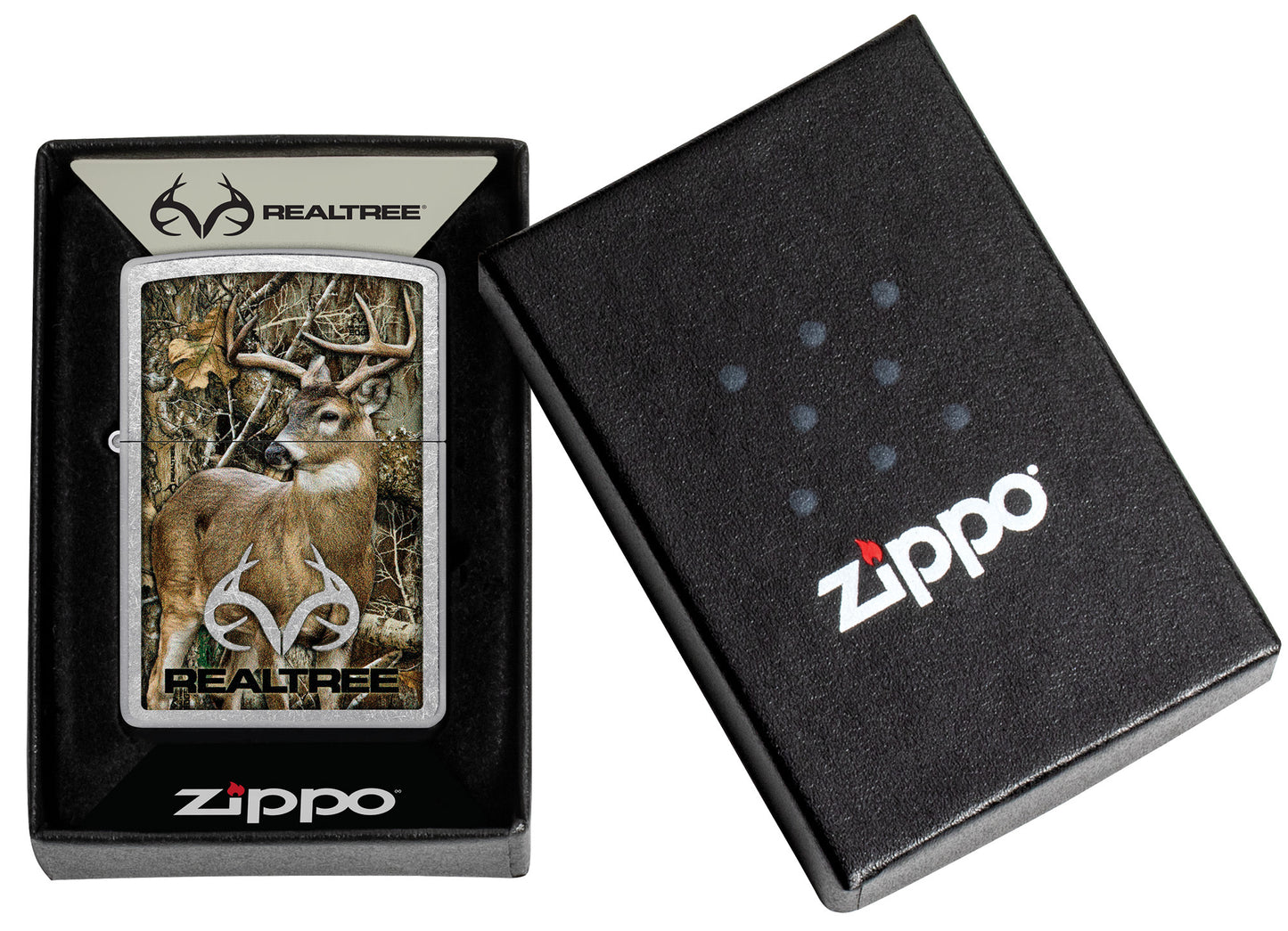 Zippo Realtree Buck, Street Chrome Lighter #46224