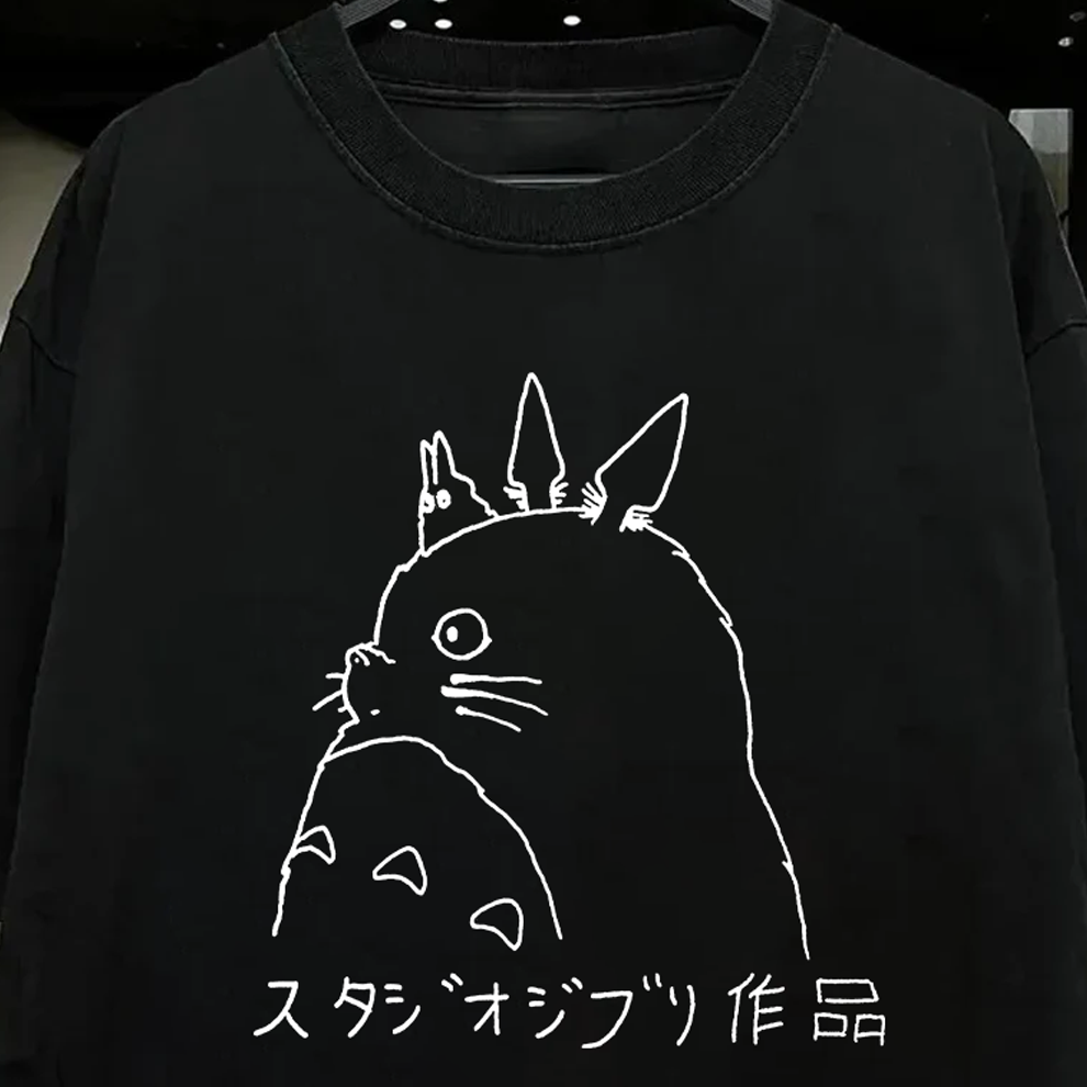 99 My Neighbor Totoro Vintage Black T-Shirt