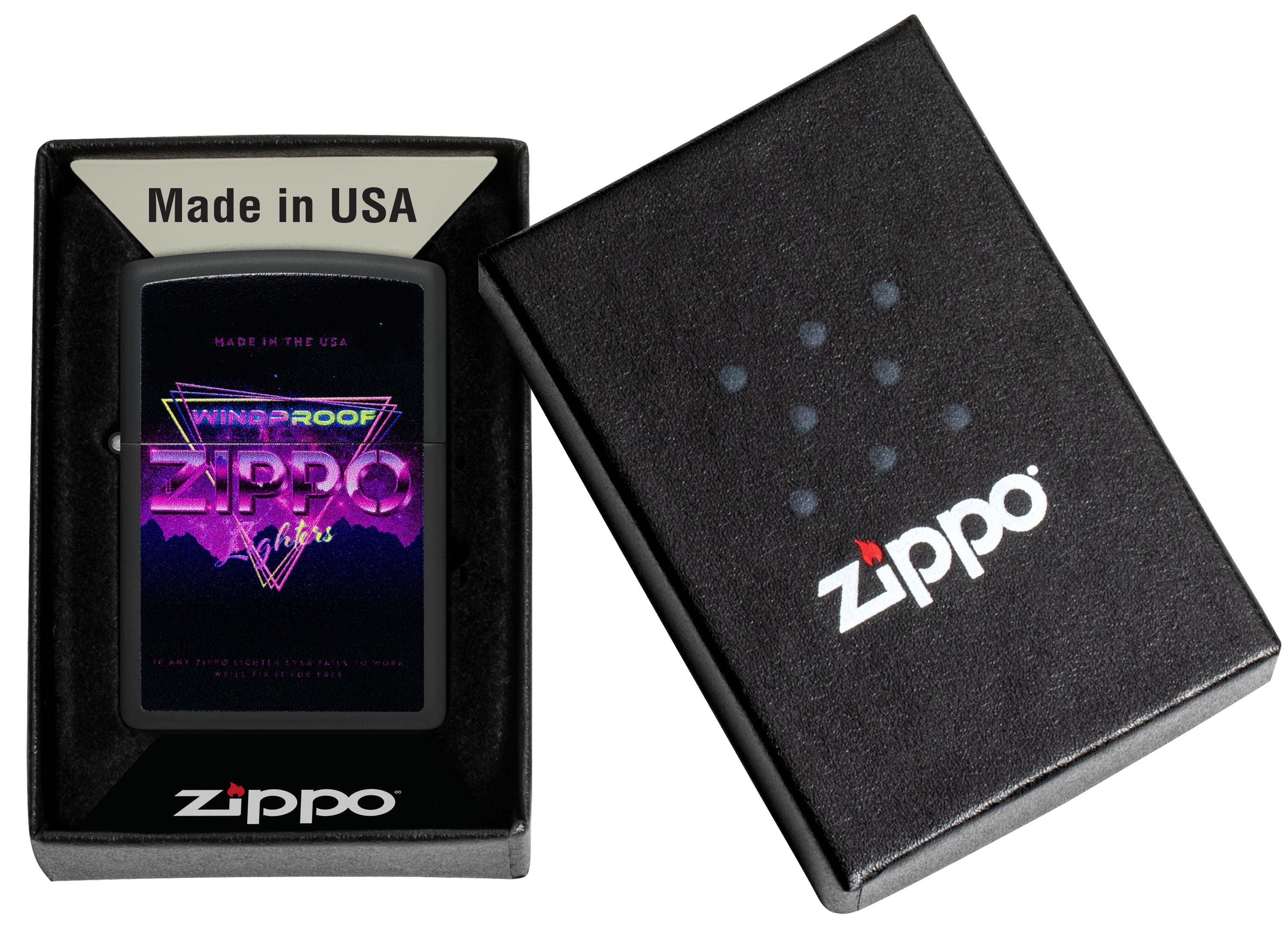 Zippo Triangle, Black Matte Lighter #46247