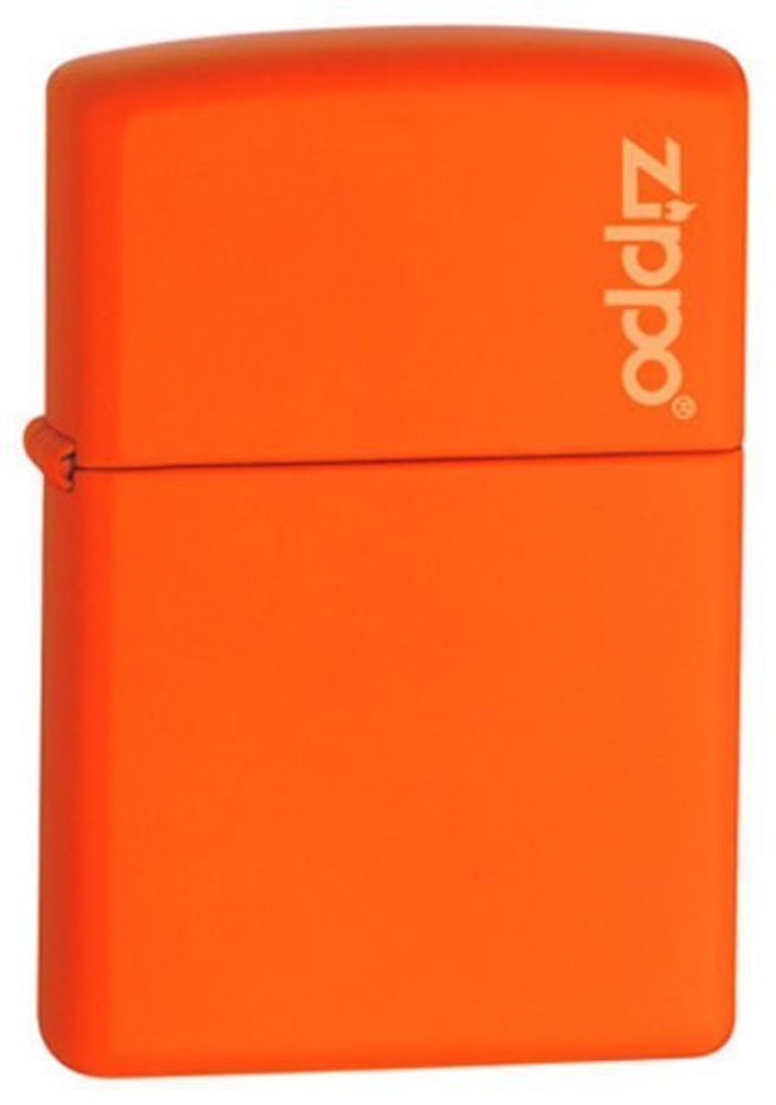 Zippo Classic Orange Matte with Logo, Lighter #231ZL