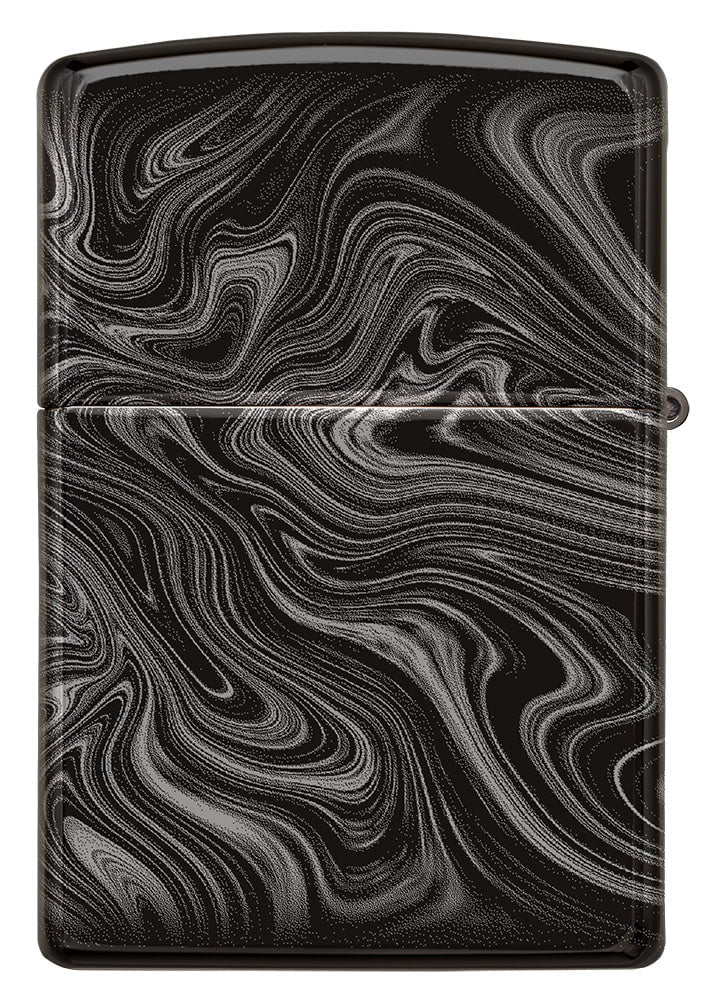 Zippo Marble Pattern 360°, High Polish Black Lighter #49812