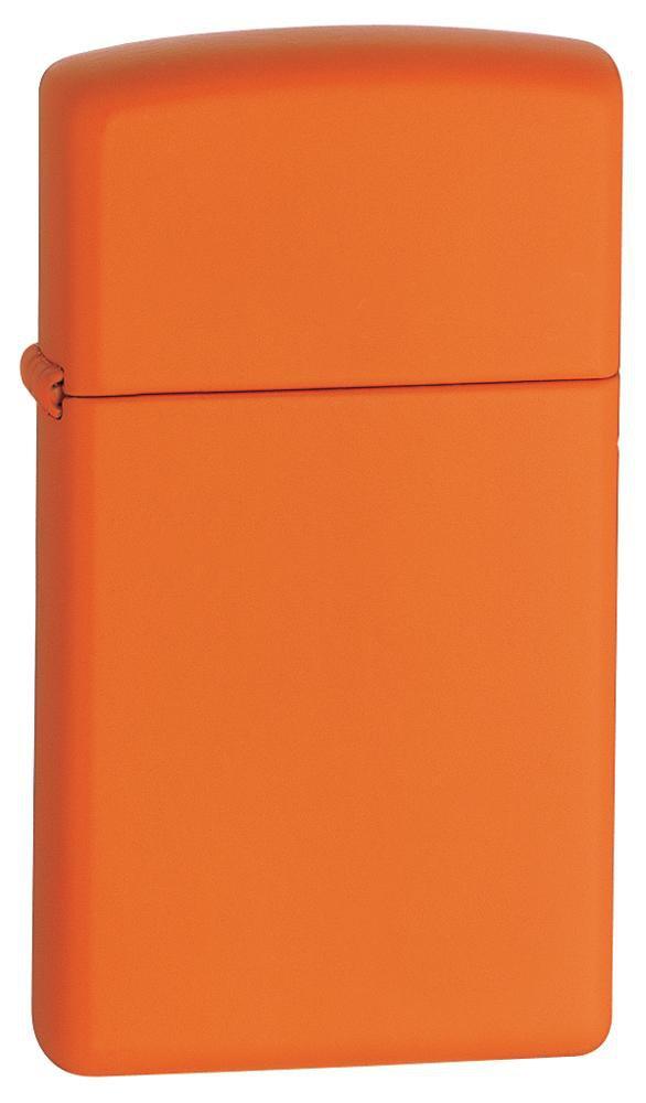 Zippo Slim Orange Matte Lighter #1631