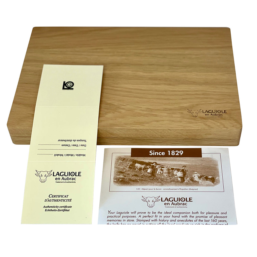 Laguiole en Aubrac Handcrafted 6-Piece Steak Knife Set with Juniper Wood Handles