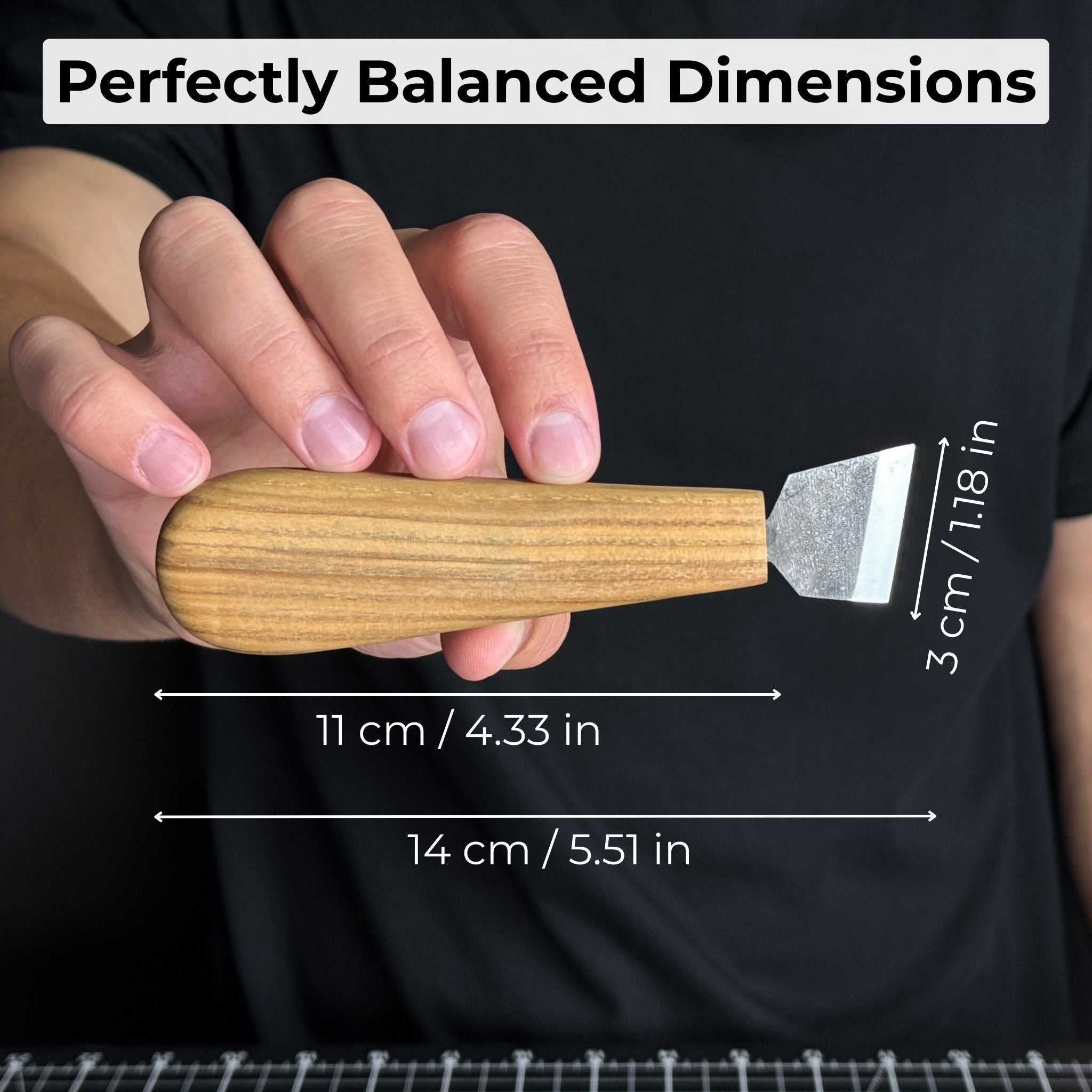 Chip Carving Knife, 3 cm (1.2 inches)