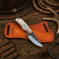 Cross Draw Cowboy Skinning Knife – 1095 Steel Blade & Epoxy Resin Handle