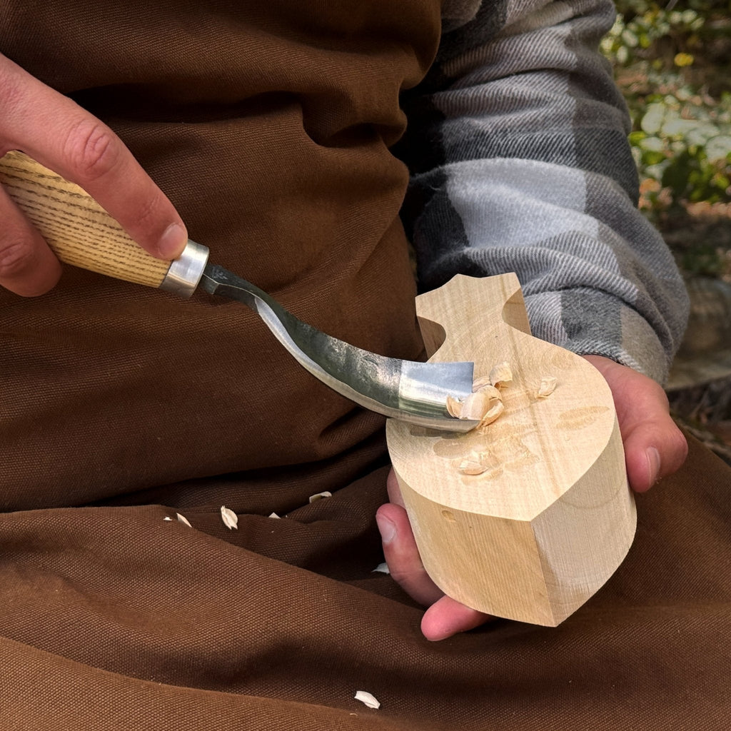 Curved Bowl Gouge - Sharky Forged Steel Tools wood carving tool | Relic & Reel