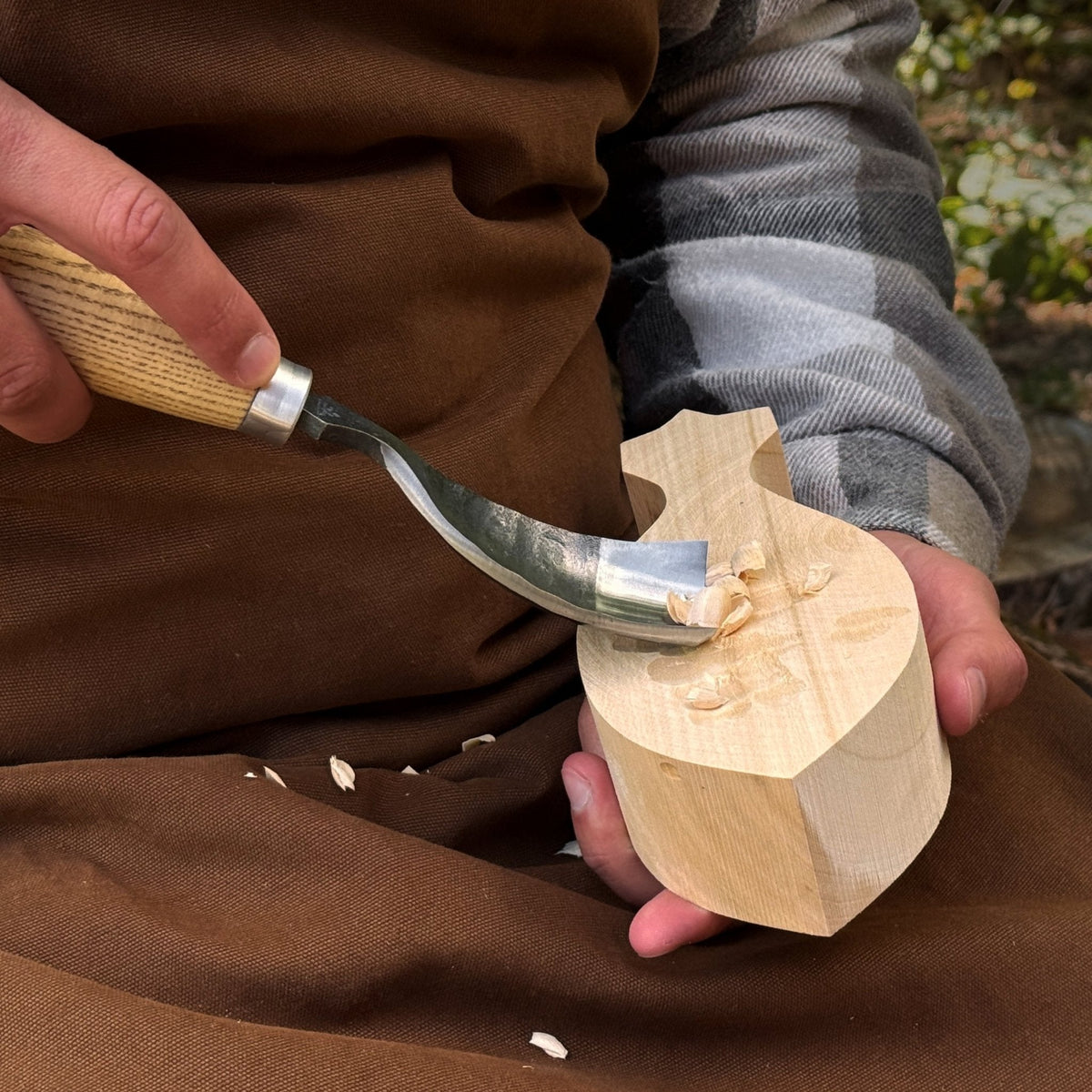 Curved Bowl Gouge - Sharky Forged Steel Tools wood carving tool | Relic & Reel
