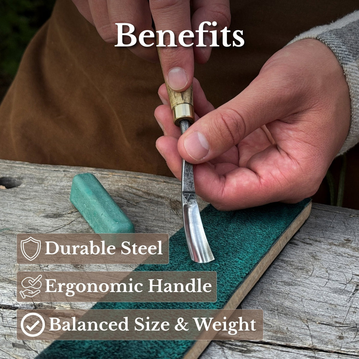 Curved Detail Carving Gouge – 12 mm (0.47 inches)