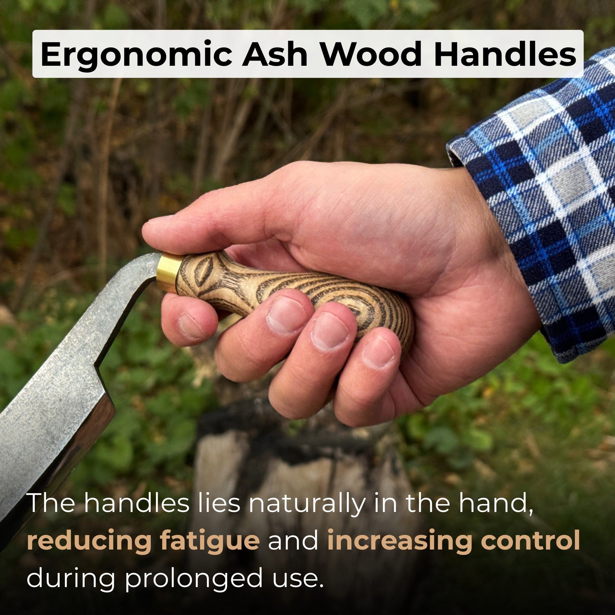 Curved Draw Knife (Push/Pull Shave), 14.5 cm (5.7 inch) Cutting Edge