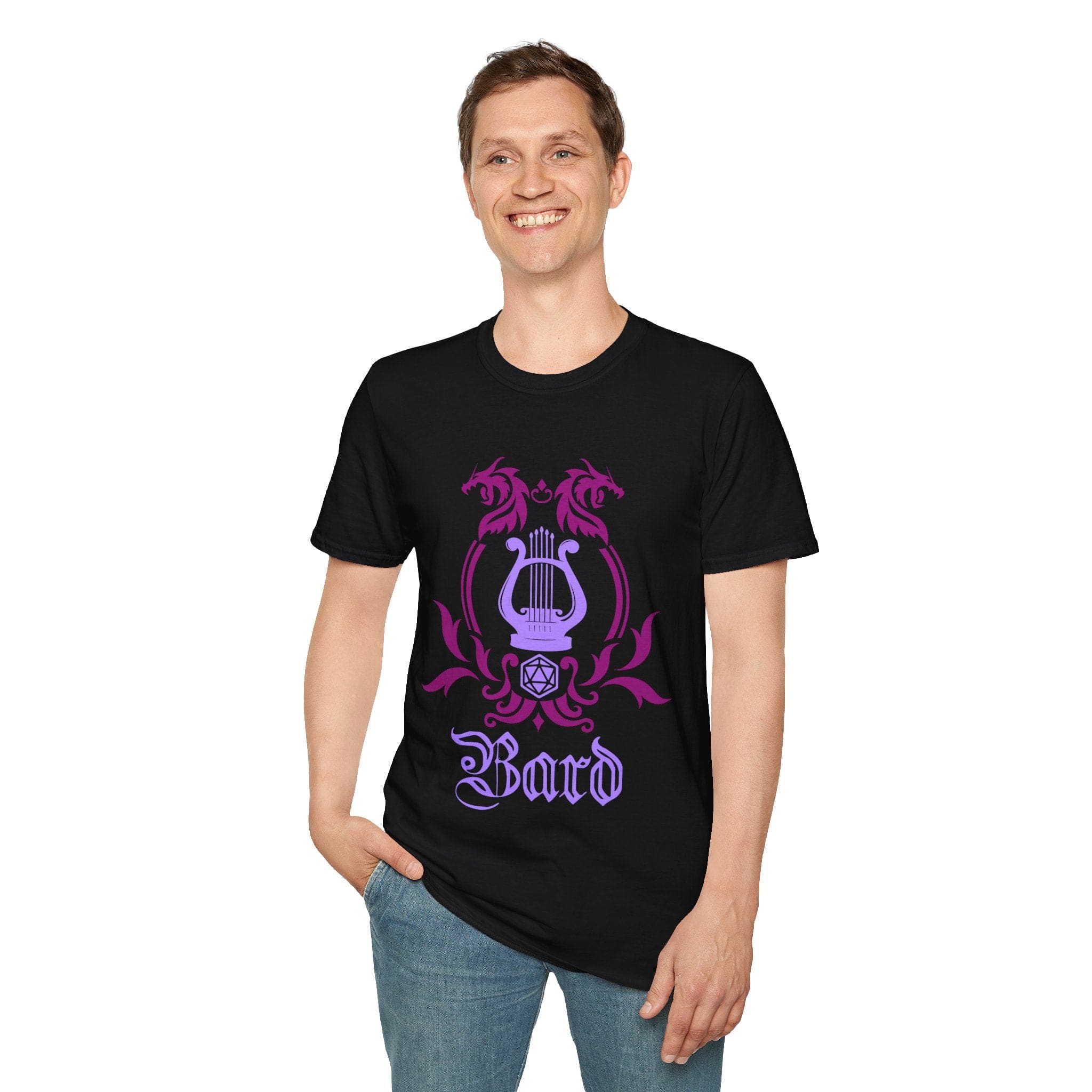 D&D Bard Class Simple Emblem T-Shirt