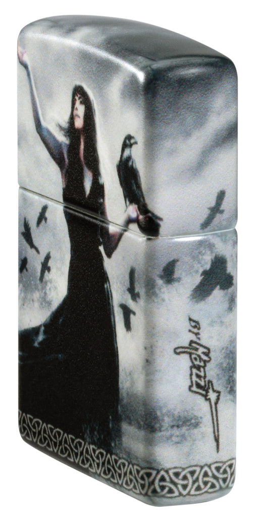 Zippo Mazzi Gothic Lady Ravens, 540° Color Lighter #48969