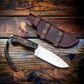 D2 Hunting Knife with Rosewood Handle Full Tang