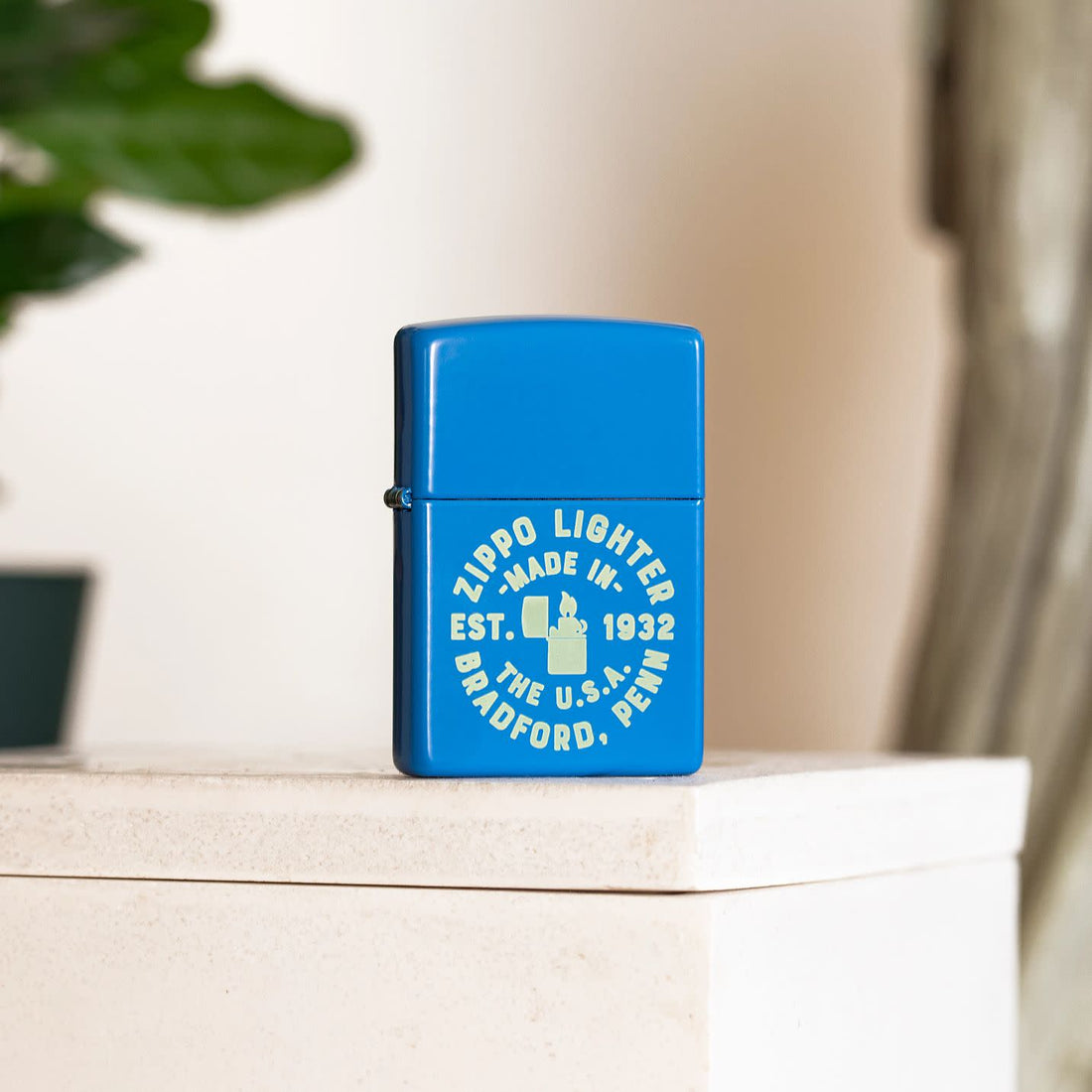 Zippo Seal, Sky Blue Matte Lighter #46173