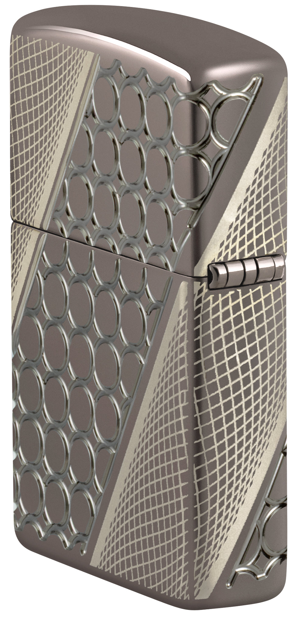 Zippo Armor Deep Dots MultiCut 360°, Black Ice Lighter #46812