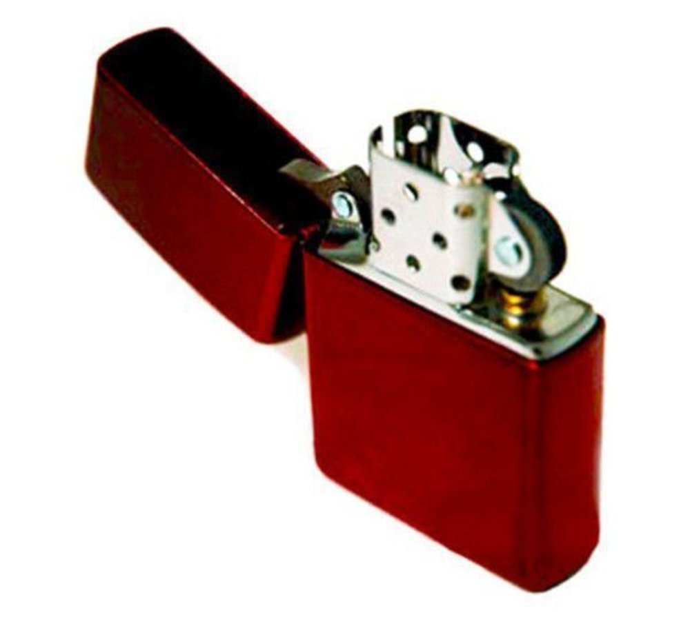 Zippo Translucent Coating, Candy Apple Red Lighter #21063