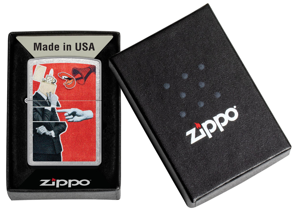 Zippo Speak To The, Street Chrome Lighter #46581