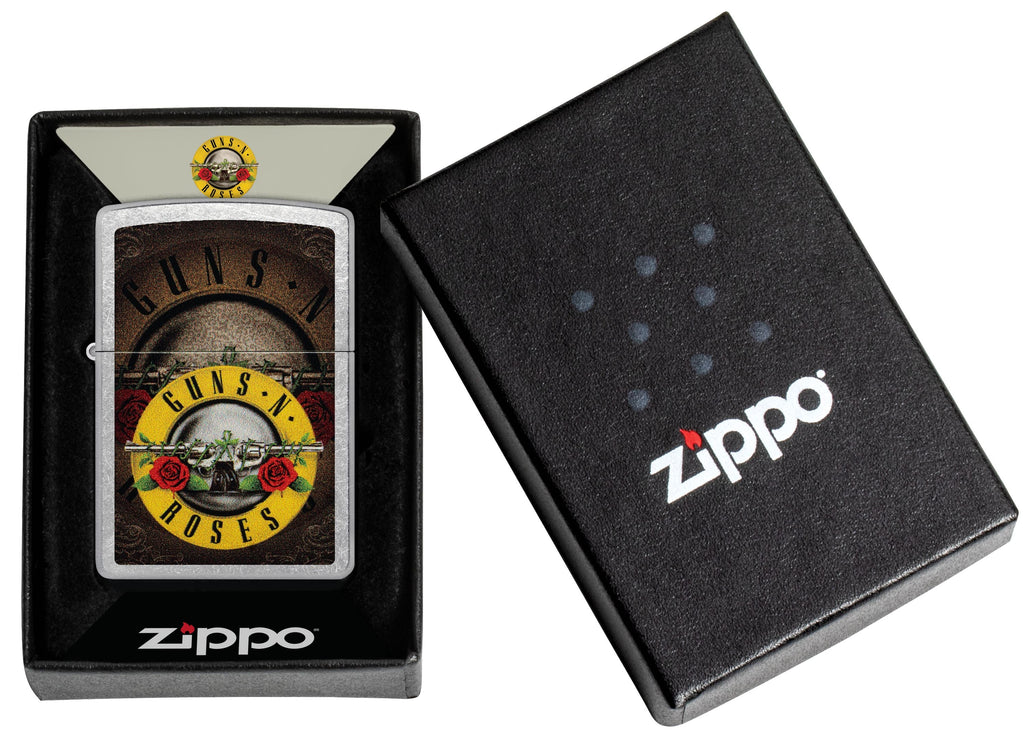 Zippo Guns N' Roses Bullet Logo, Street Chrome Lighter #47226