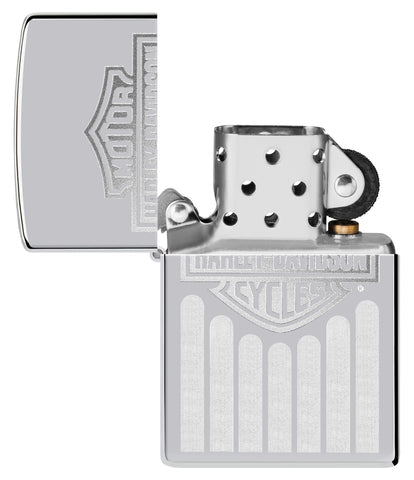 Zippo Harley-Davidson Logo, High Polish Chrome Lighter #48993